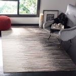 Safavieh Studio Leather 225 Rug, STL225 - Charcoal / Ivory