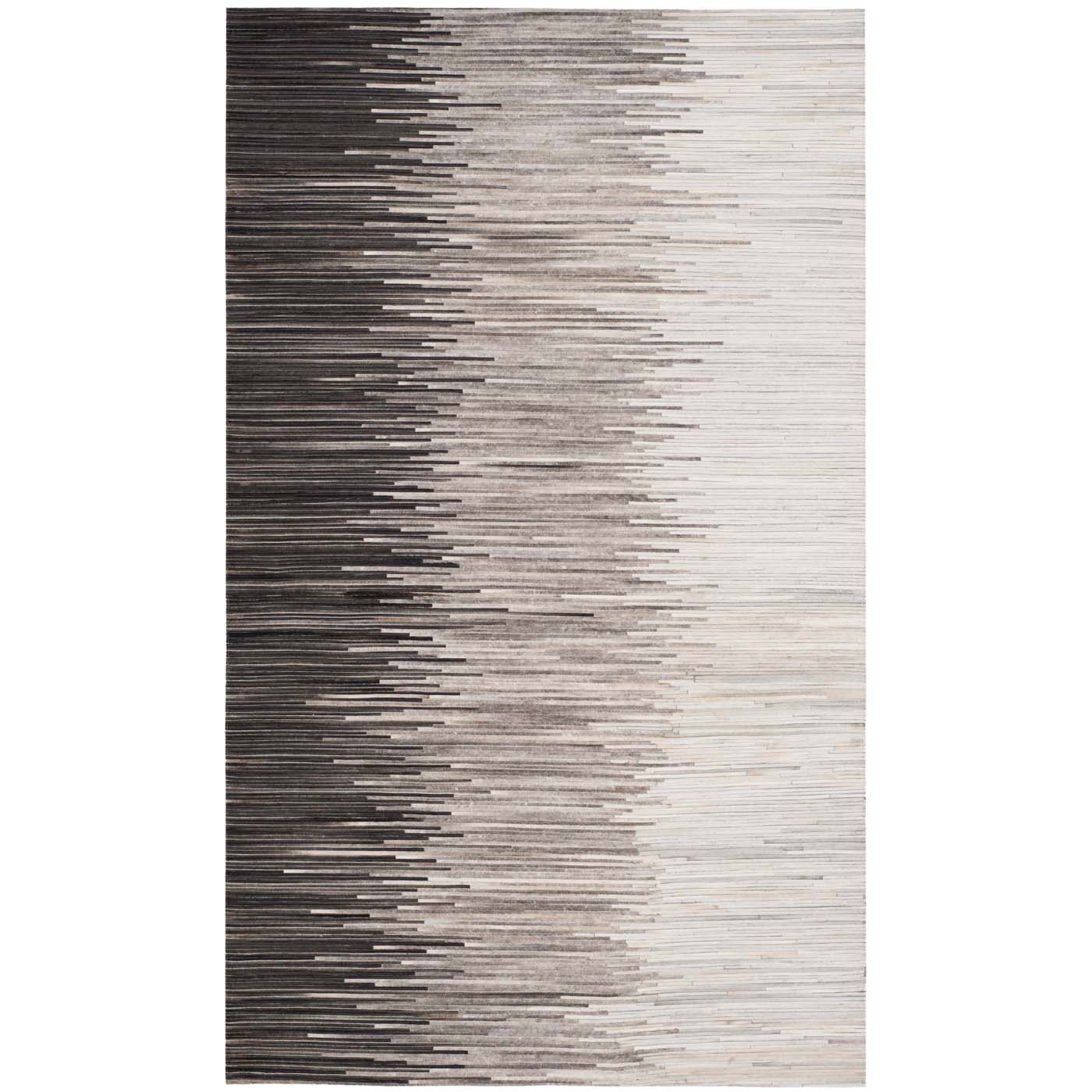 Safavieh Studio Leather 225 Rug, STL225 - Charcoal / Ivory