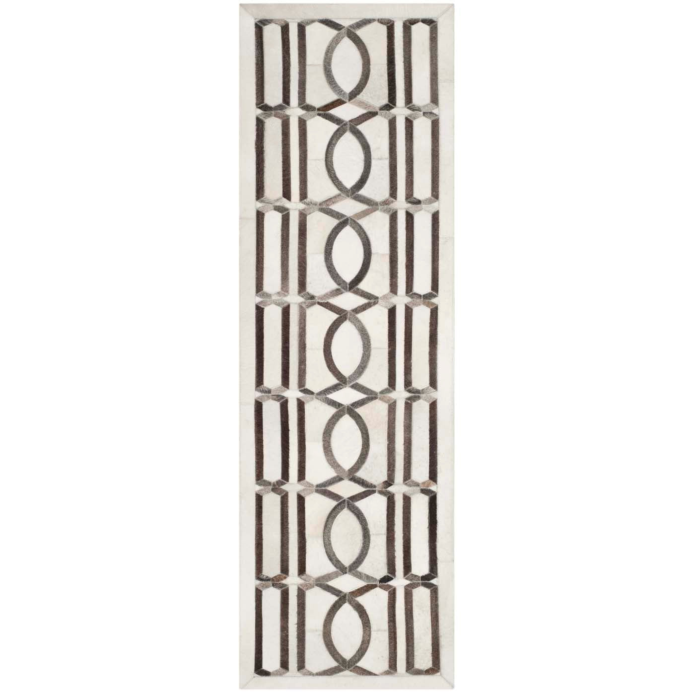 Safavieh Studio Leather 662 Rug, STL662 - Ivory / Grey