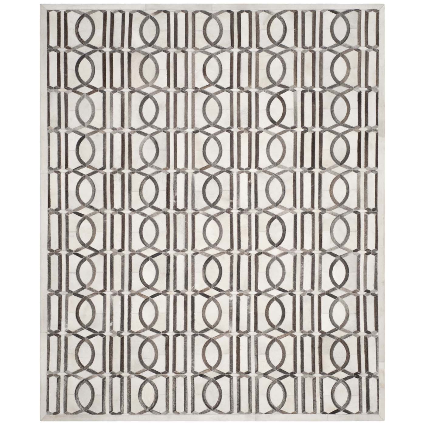 Safavieh Studio Leather 662 Rug, STL662 - Ivory / Grey