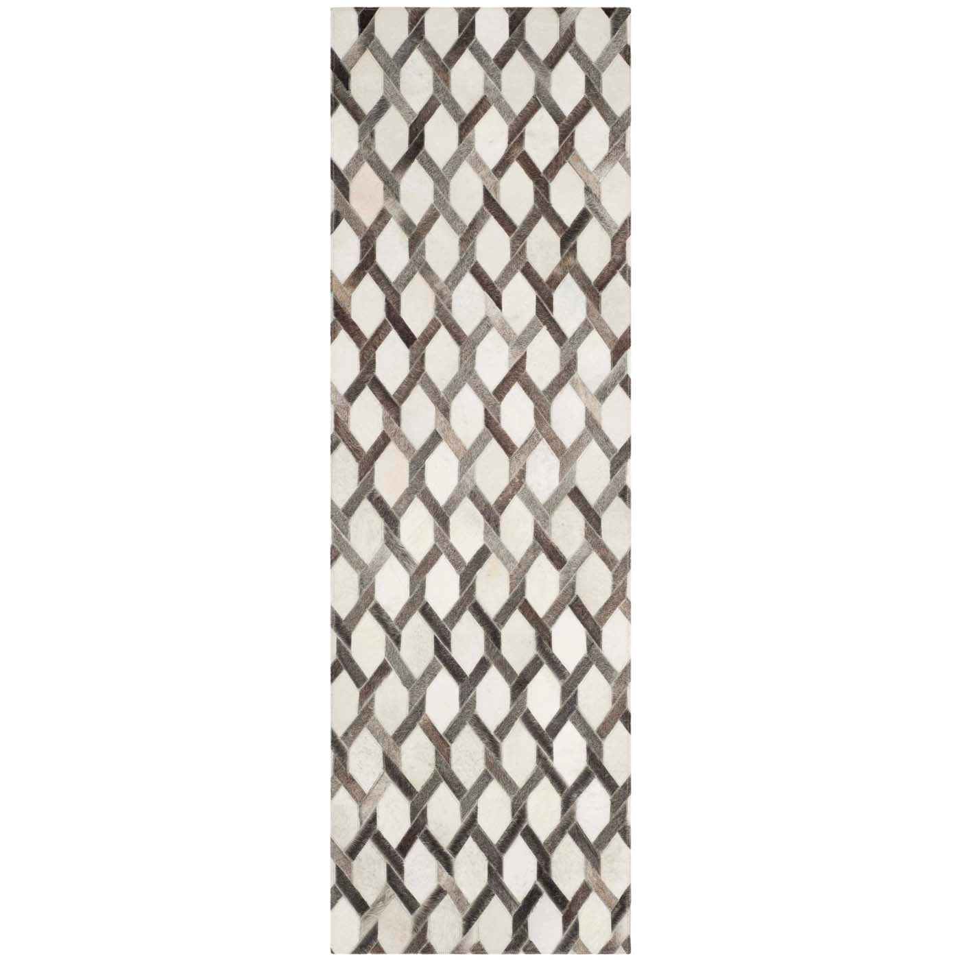 Safavieh Studio Leather 666 Rug, STL666 - Ivory / Grey