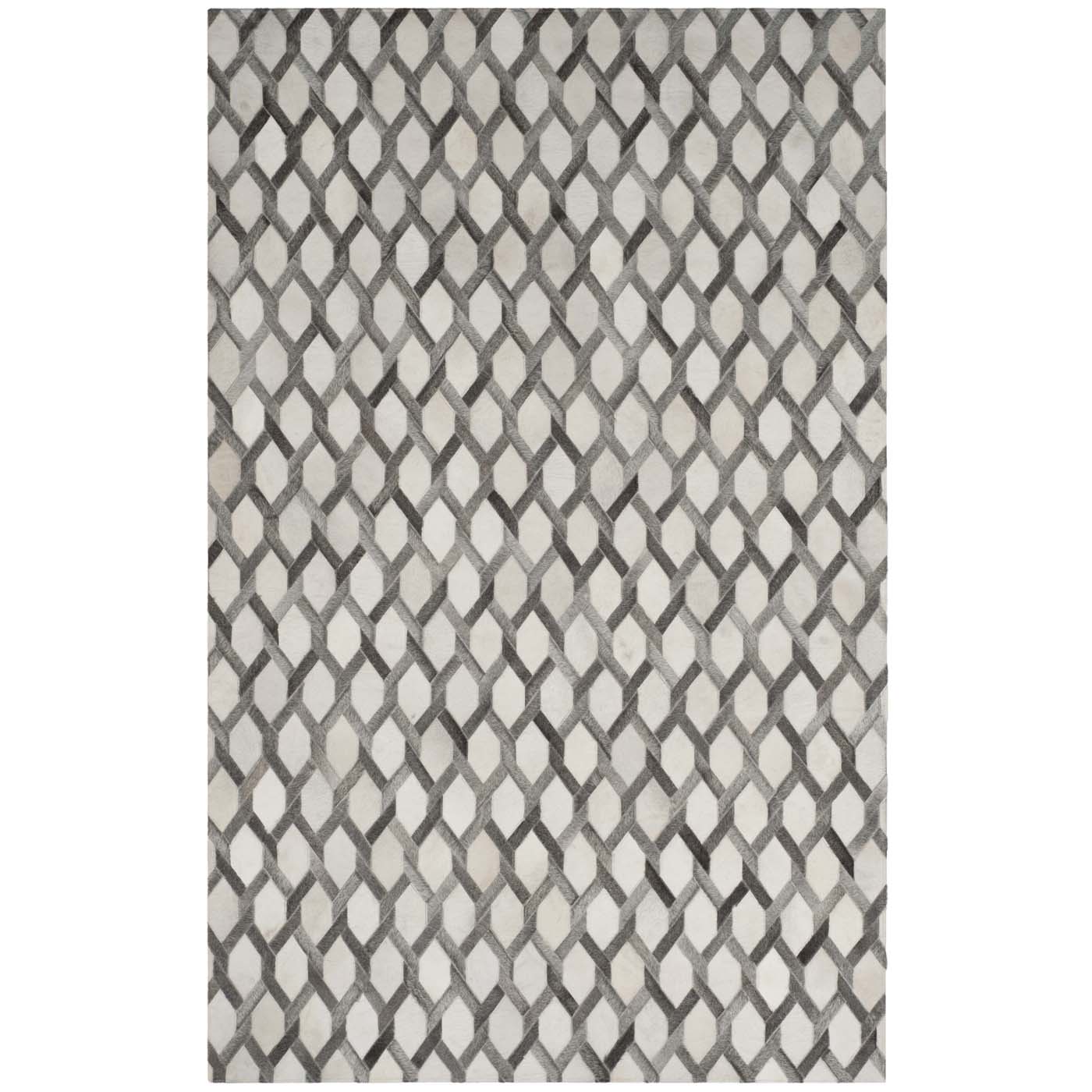 Safavieh Studio Leather 666 Rug, STL666 - Ivory / Grey