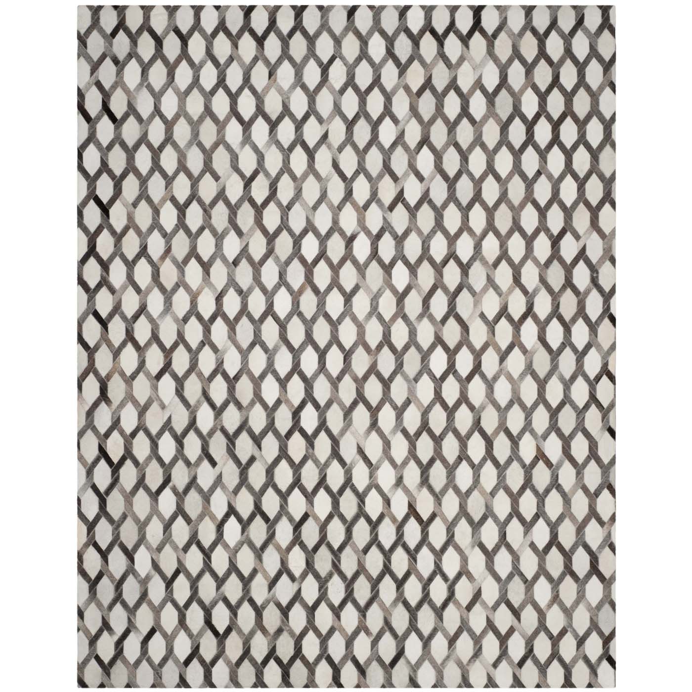 Safavieh Studio Leather 666 Rug, STL666 - Ivory / Grey