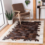 Safavieh Studio Leather 806 Rug, STL806 - Ivory / Brown