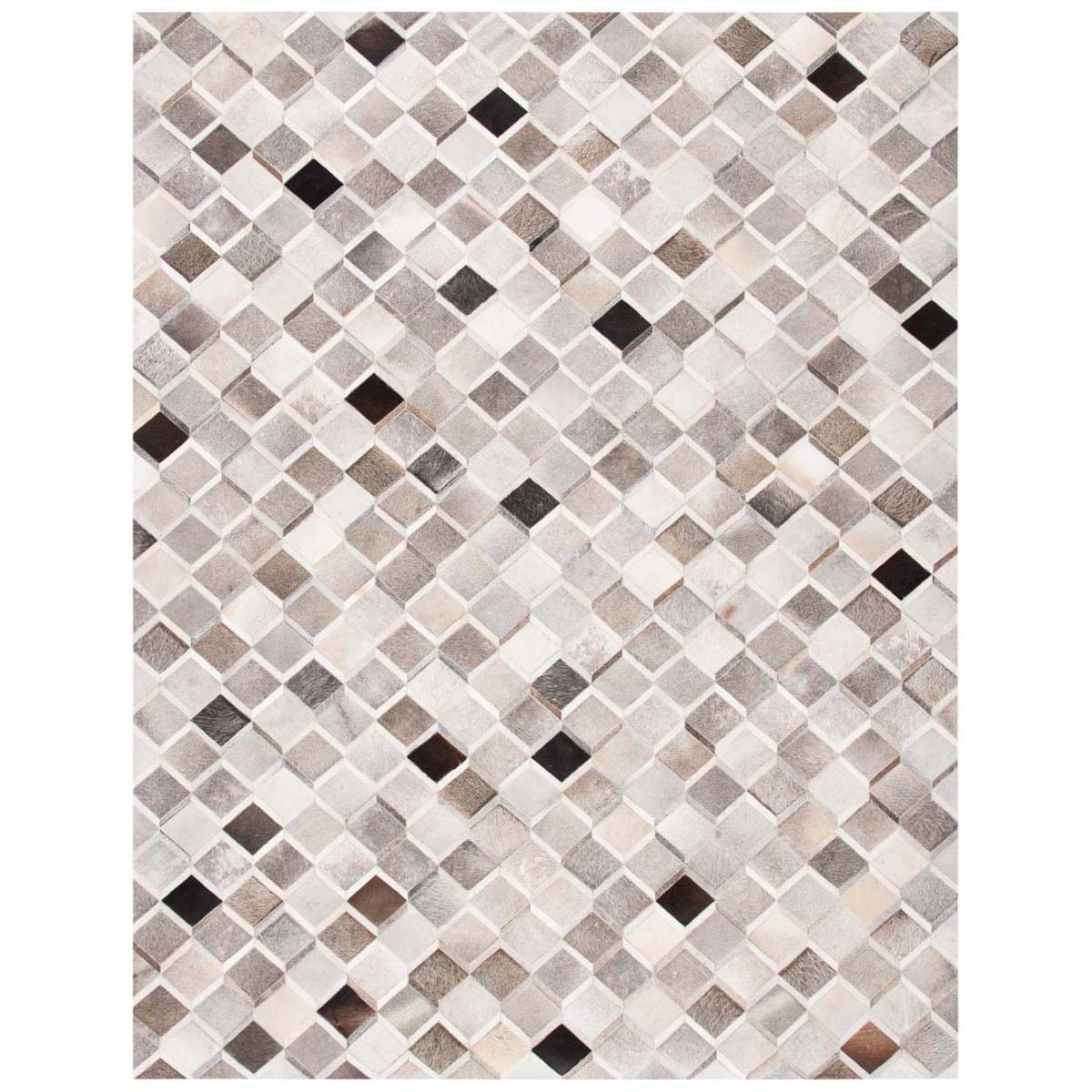 Safavieh Studio Leather 807 Rug, STL807 - Ivory / Grey