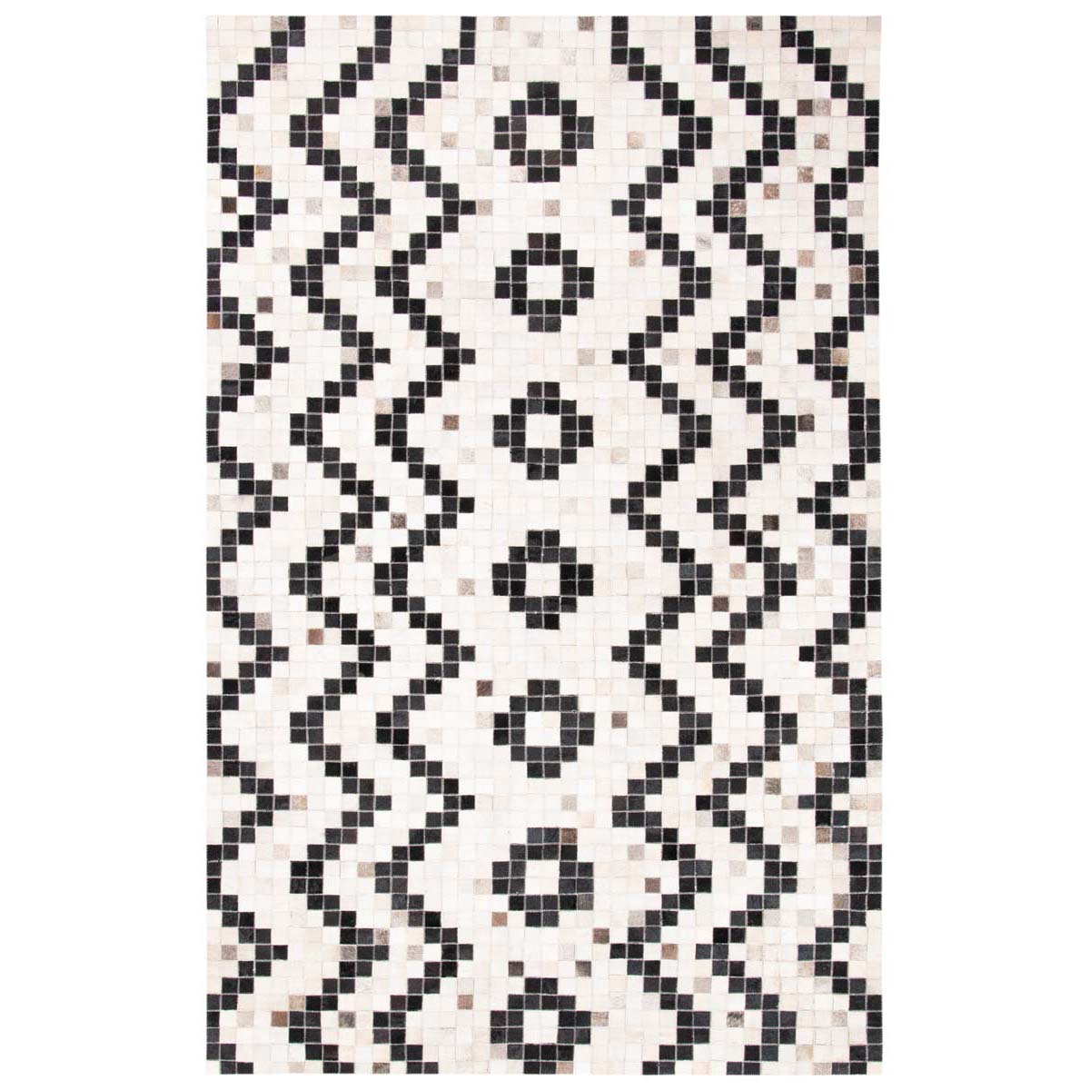 Safavieh Studio Leather 811 Rug, STL811 - Ivory / Black