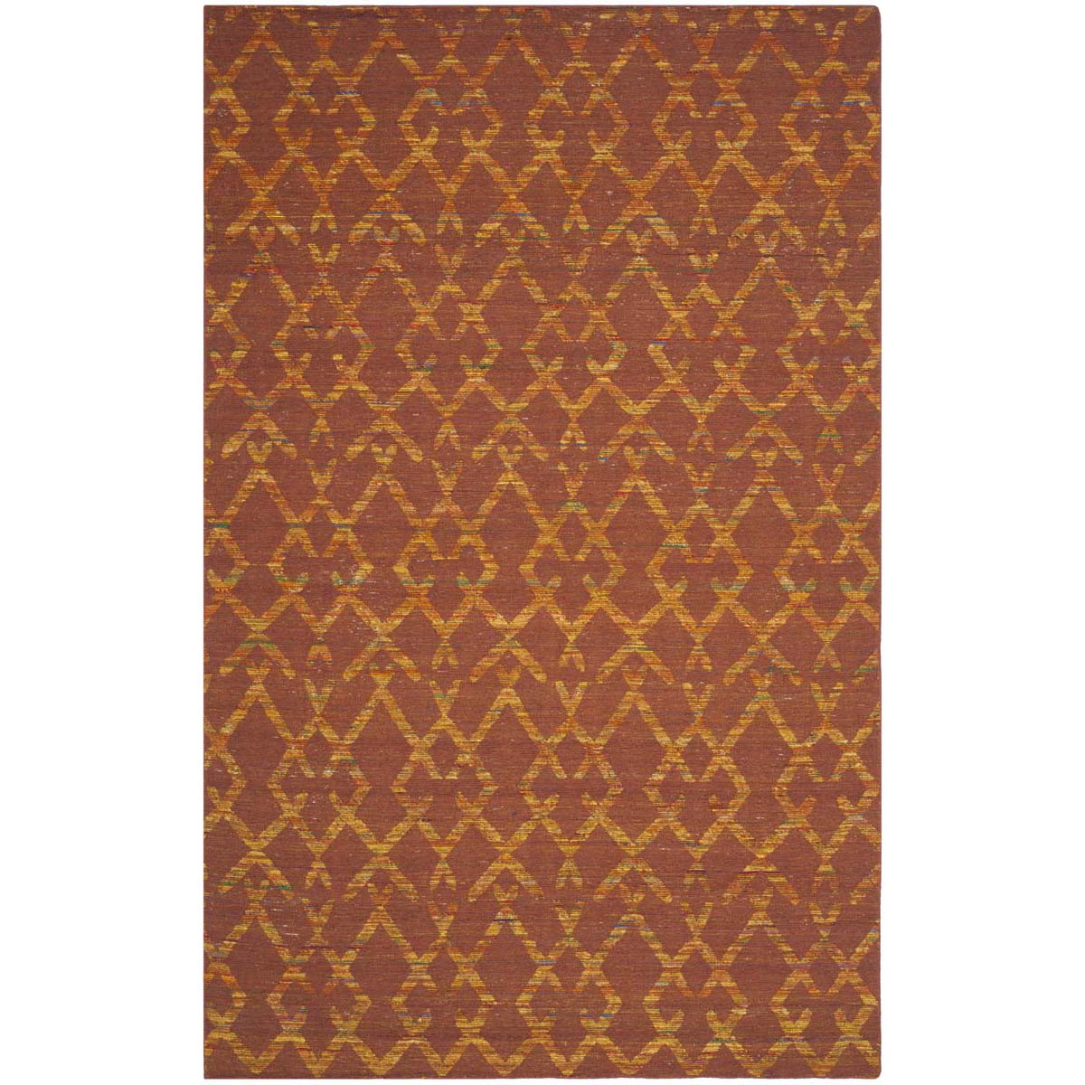 Safavieh Straw Patch 211 Rug, STP211 - Rust / Gold