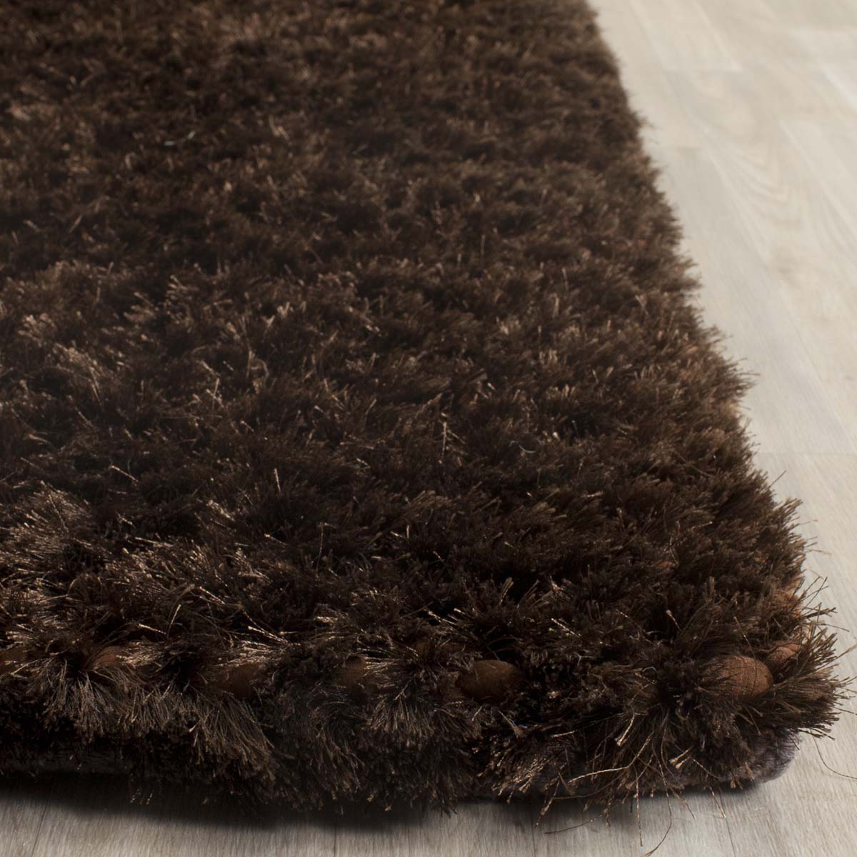 Safavieh Saint Tropez Shag 641 Rug, STS641 - Chocolate