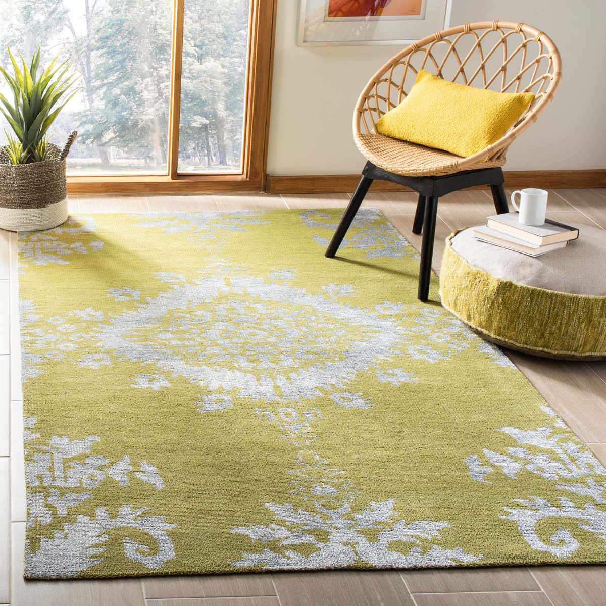 Safavieh Stone Wash 235 Rug, STW235 - Chartreuse