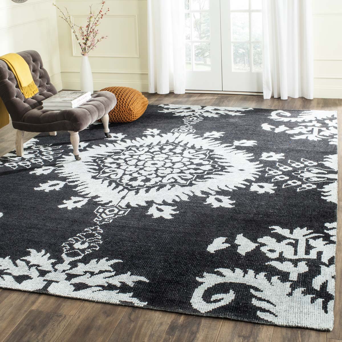 Safavieh Stone Wash 235 Rug, STW235 - Charcoal