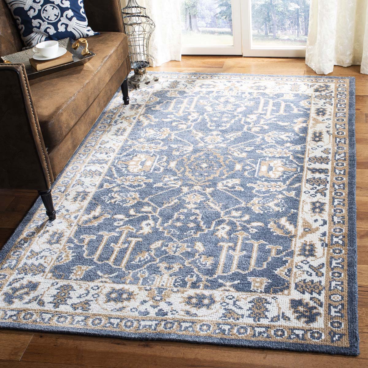 Safavieh Stone Wash 240 Rug, STW240 - Blue / Ivory