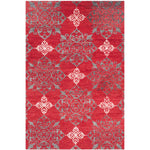 Safavieh Stone Wash 243 Rug, STW243 - Red / Ivory