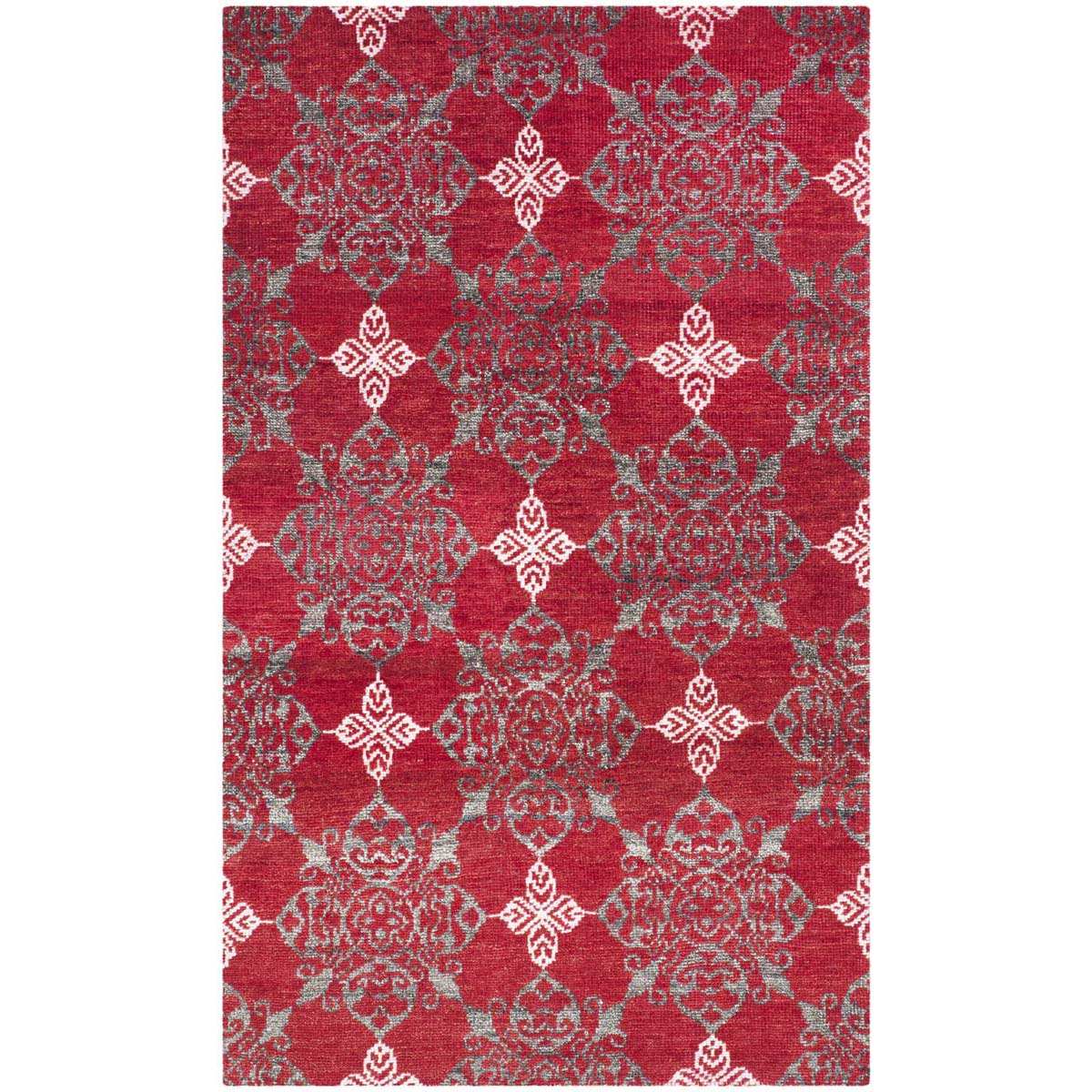 Safavieh Stone Wash 243 Rug, STW243 - Red / Ivory