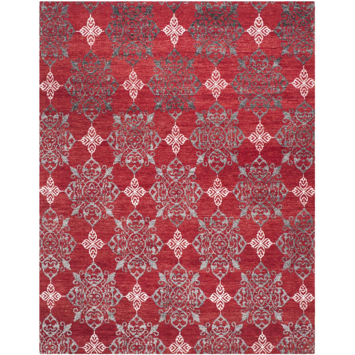 Safavieh Stone Wash 243 Rug, STW243 - Red / Ivory