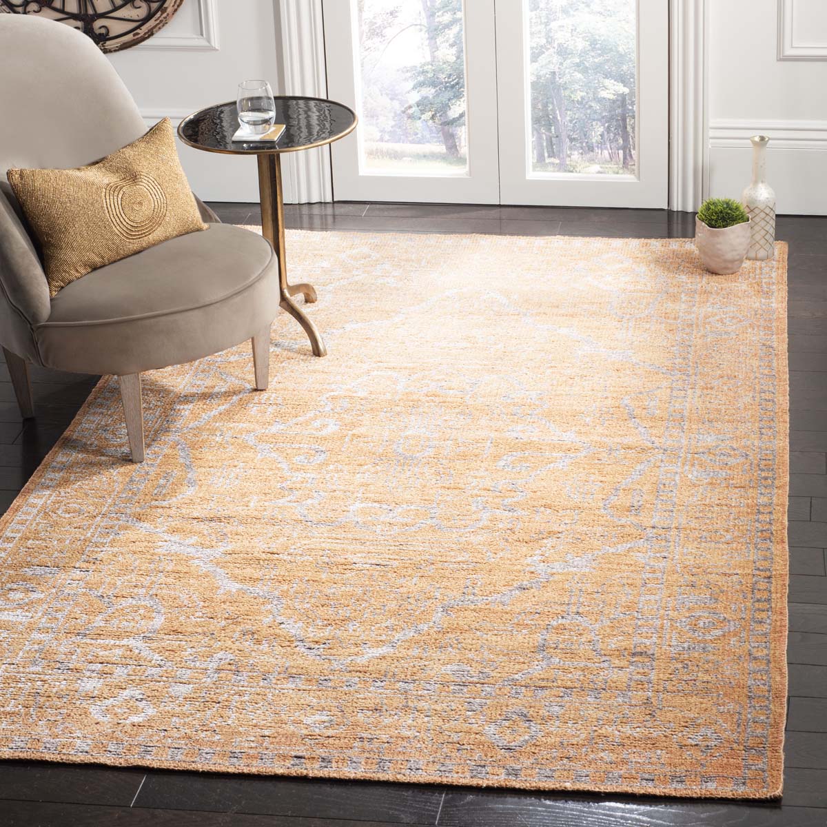 Safavieh Stone Wash 245 Rug, STW245 - Brown / Silver