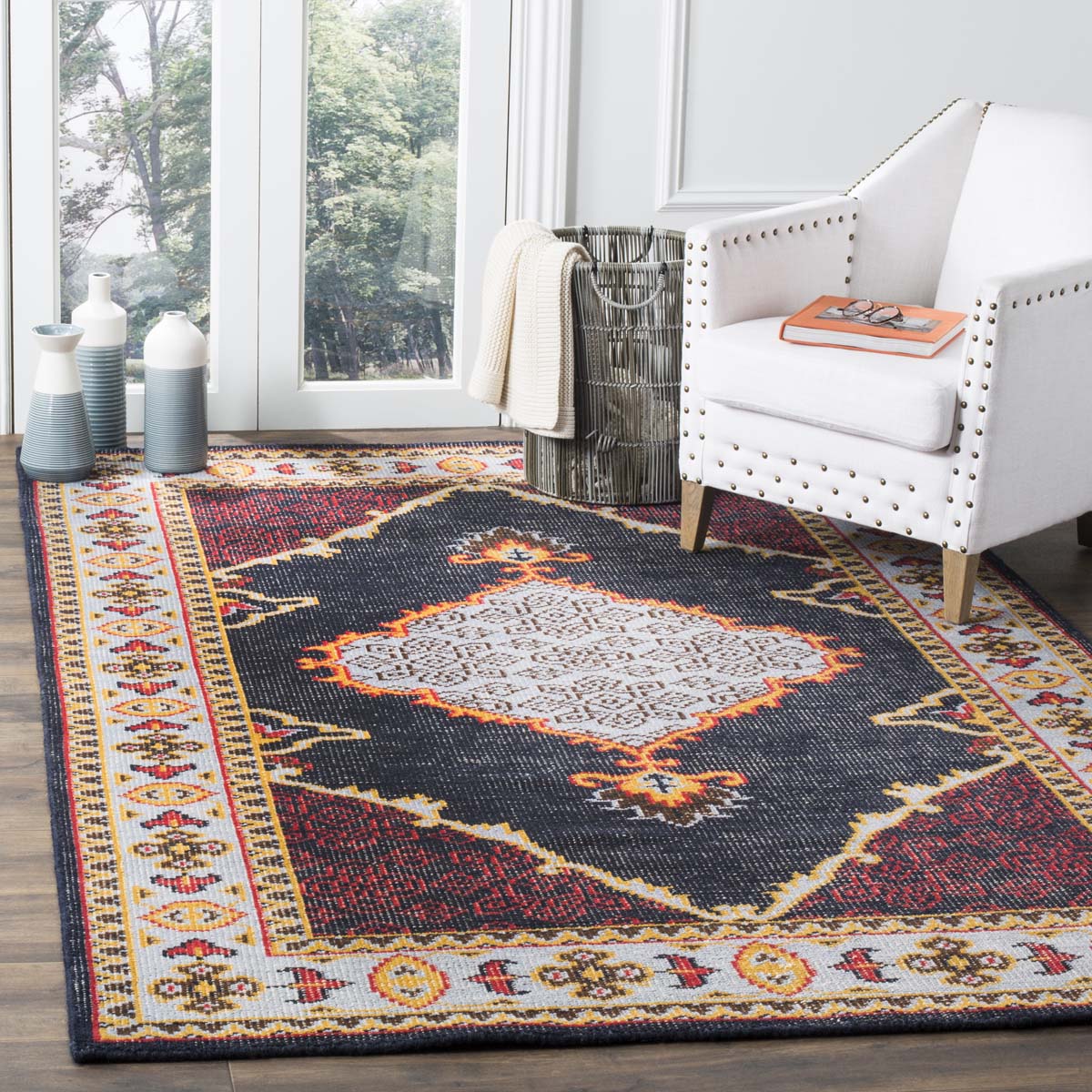 Safavieh Stone Wash 820 Rug, STW820 - Blue / Multi