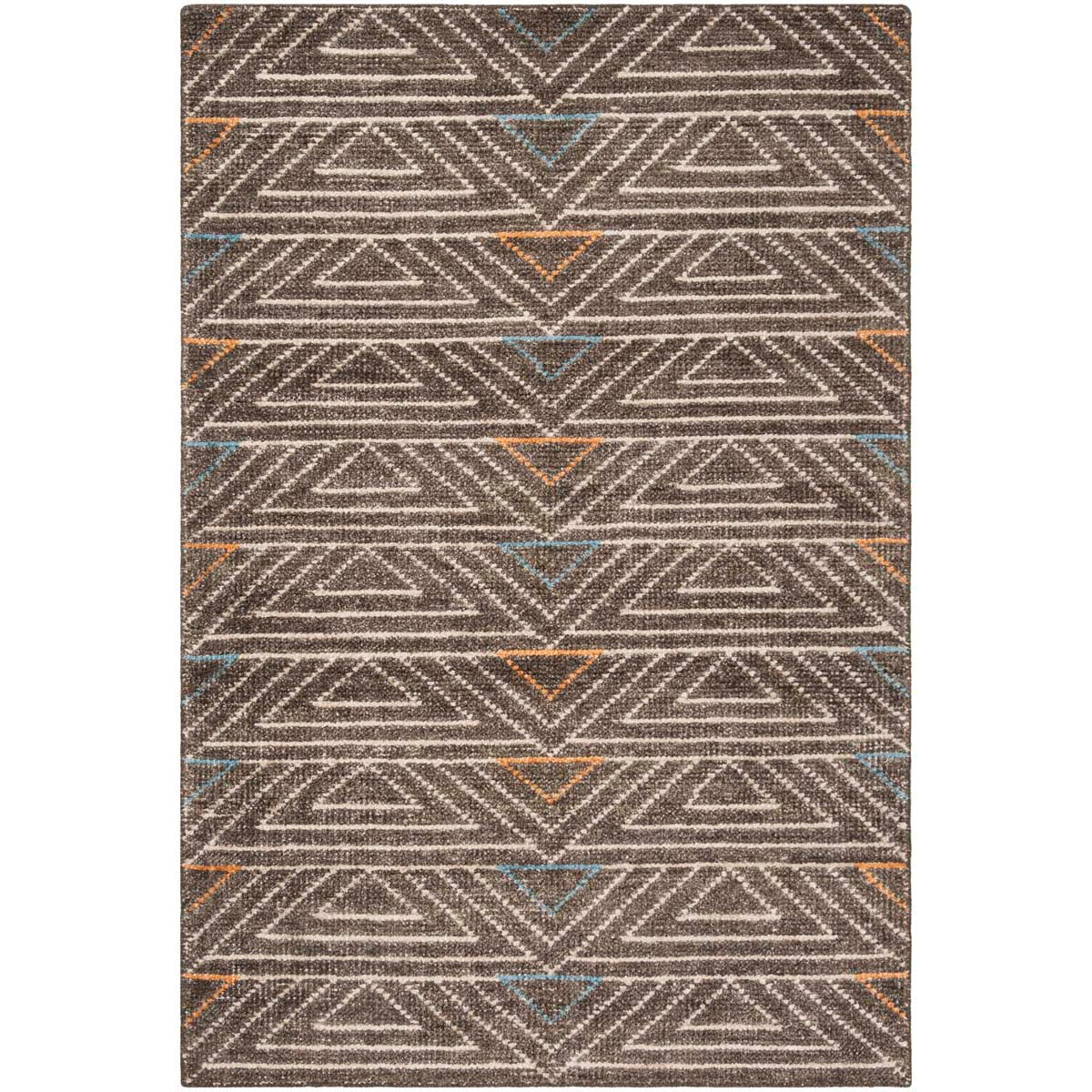 Safavieh Stone Wash 901 Rug, STW901 - Dark Brown / Multi