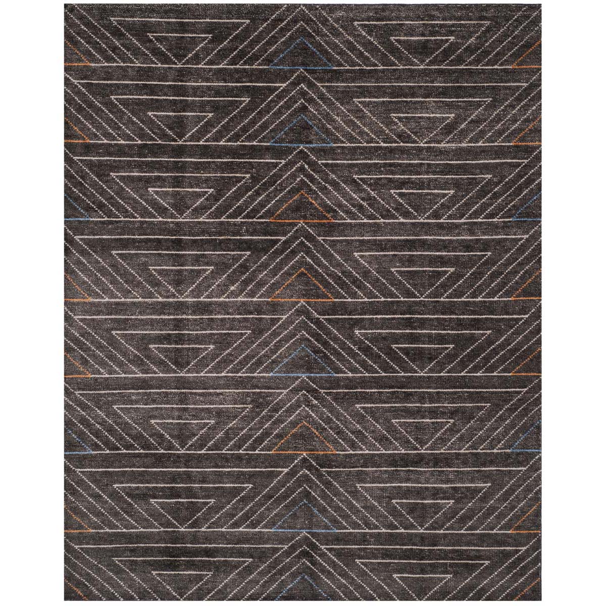 Safavieh Stone Wash 901 Rug, STW901 - Dark Brown / Multi