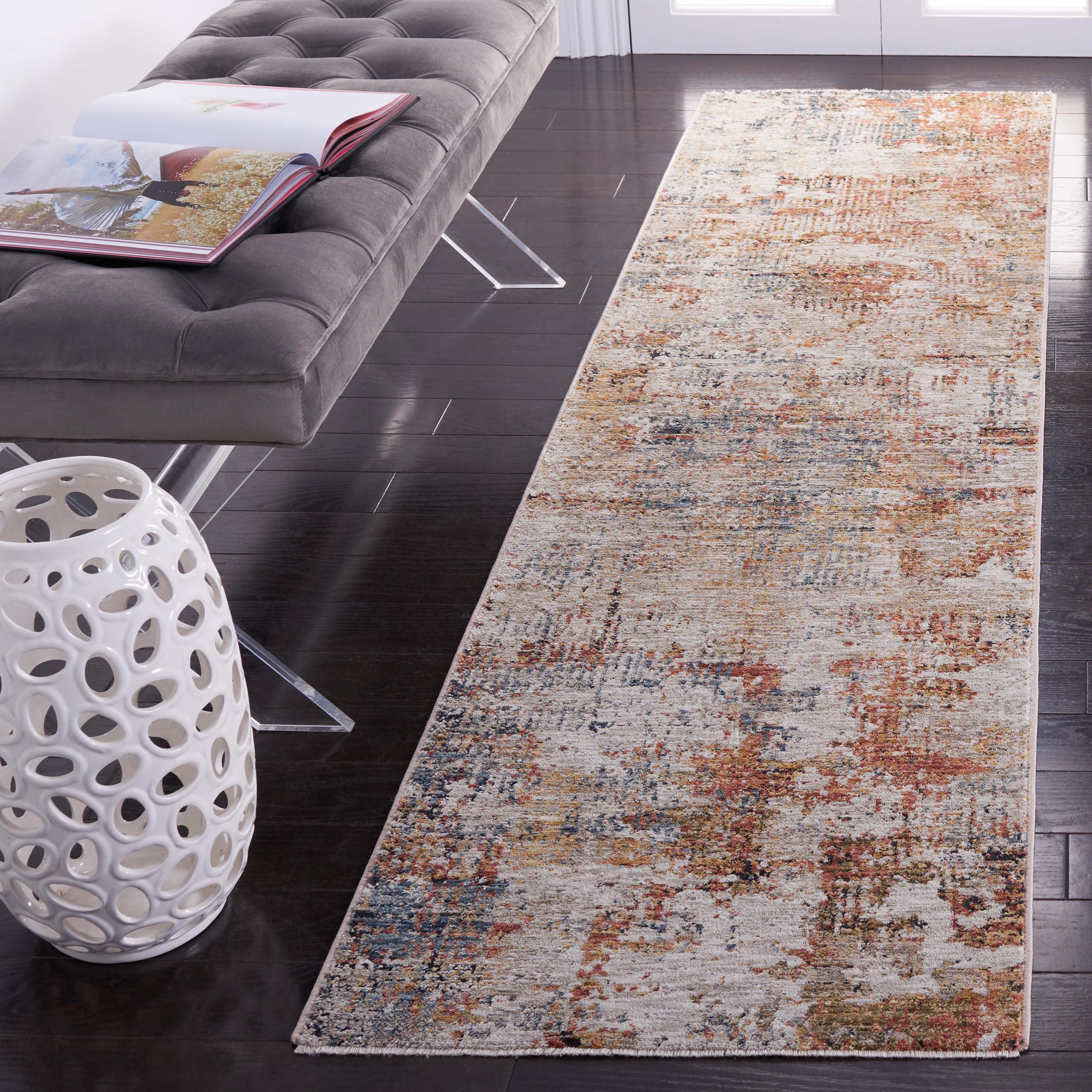 Safavieh Silverado 102 Rug, SVD102 - Rust / Blue