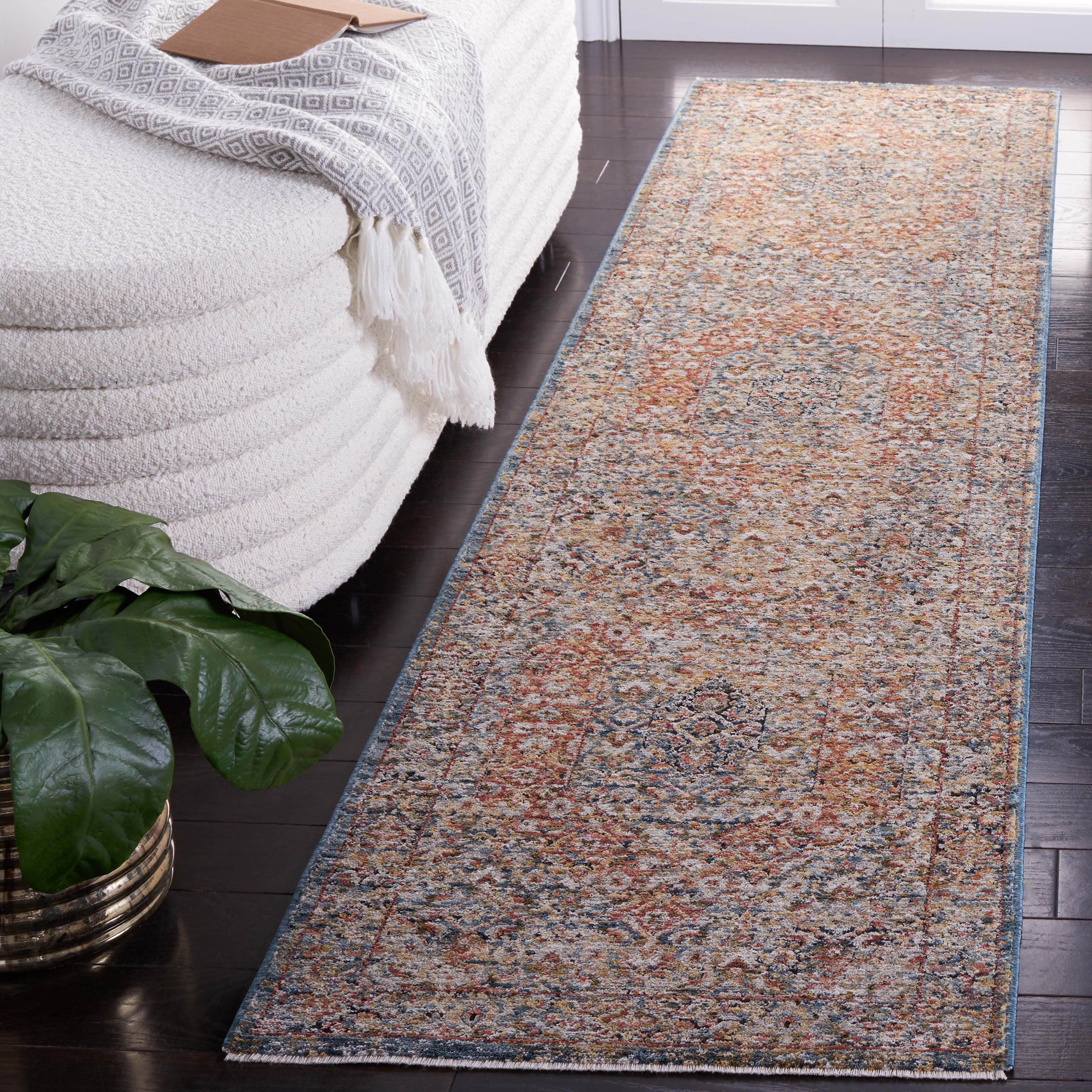 Safavieh Silverado 106 Rug, SVD106 - Blue / Rust