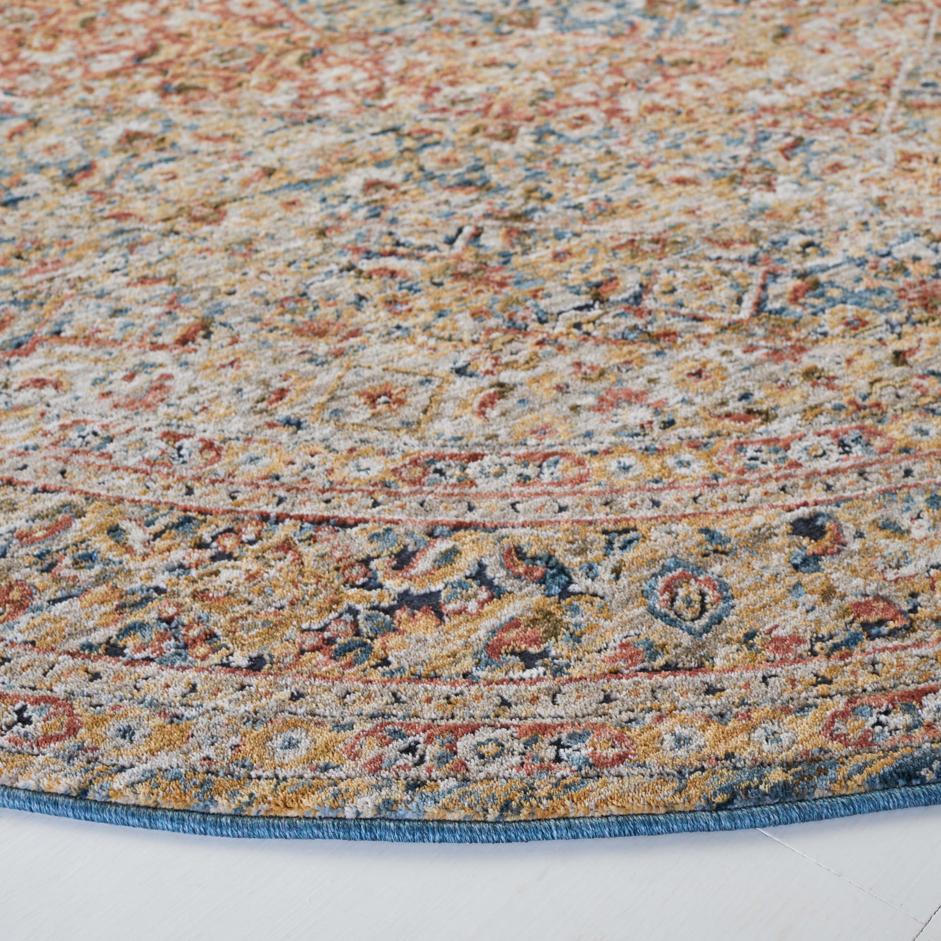 Safavieh Silverado 106 Rug, SVD106 - Blue / Rust