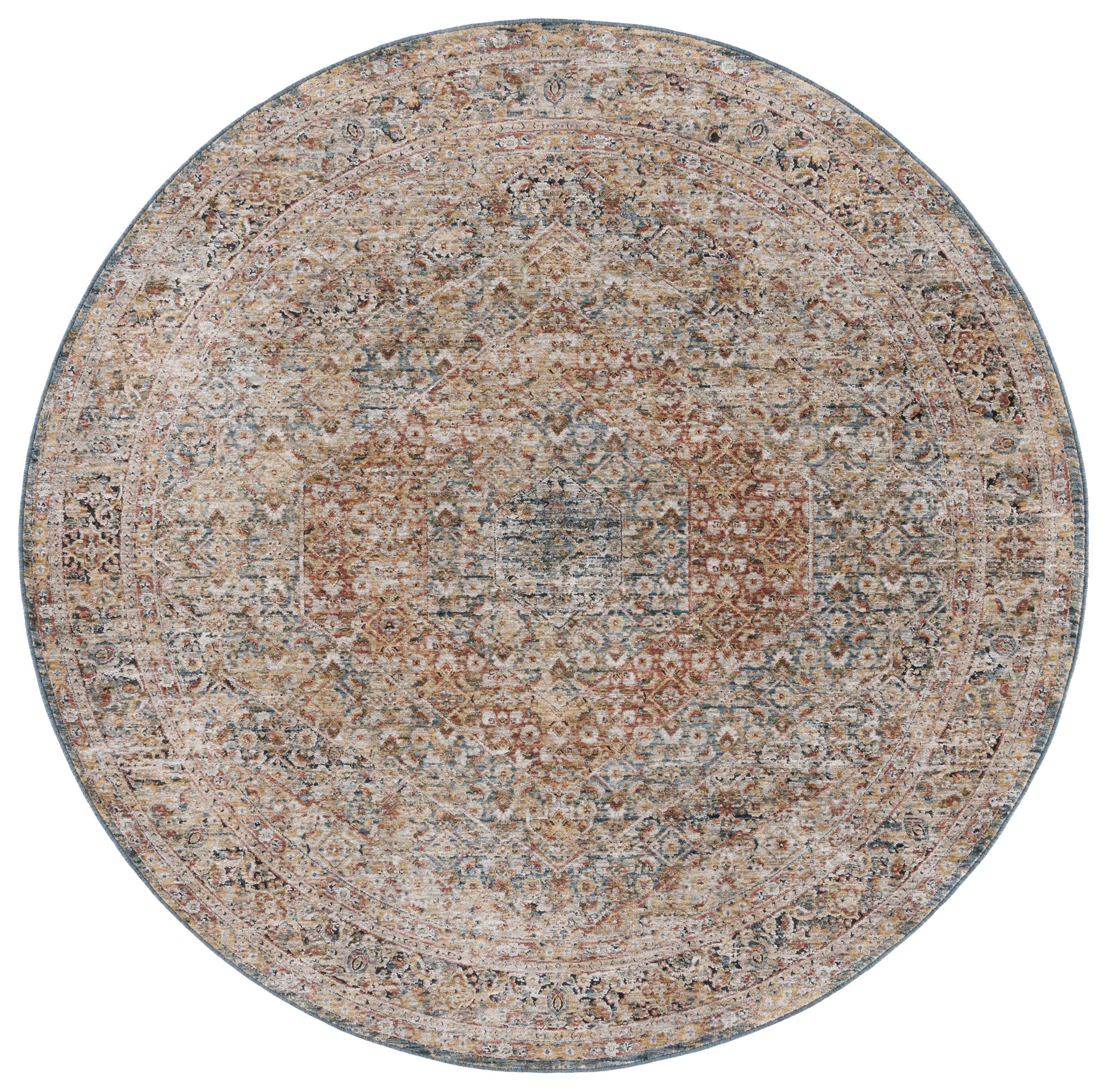 Safavieh Silverado 106 Rug, SVD106 - Blue / Rust