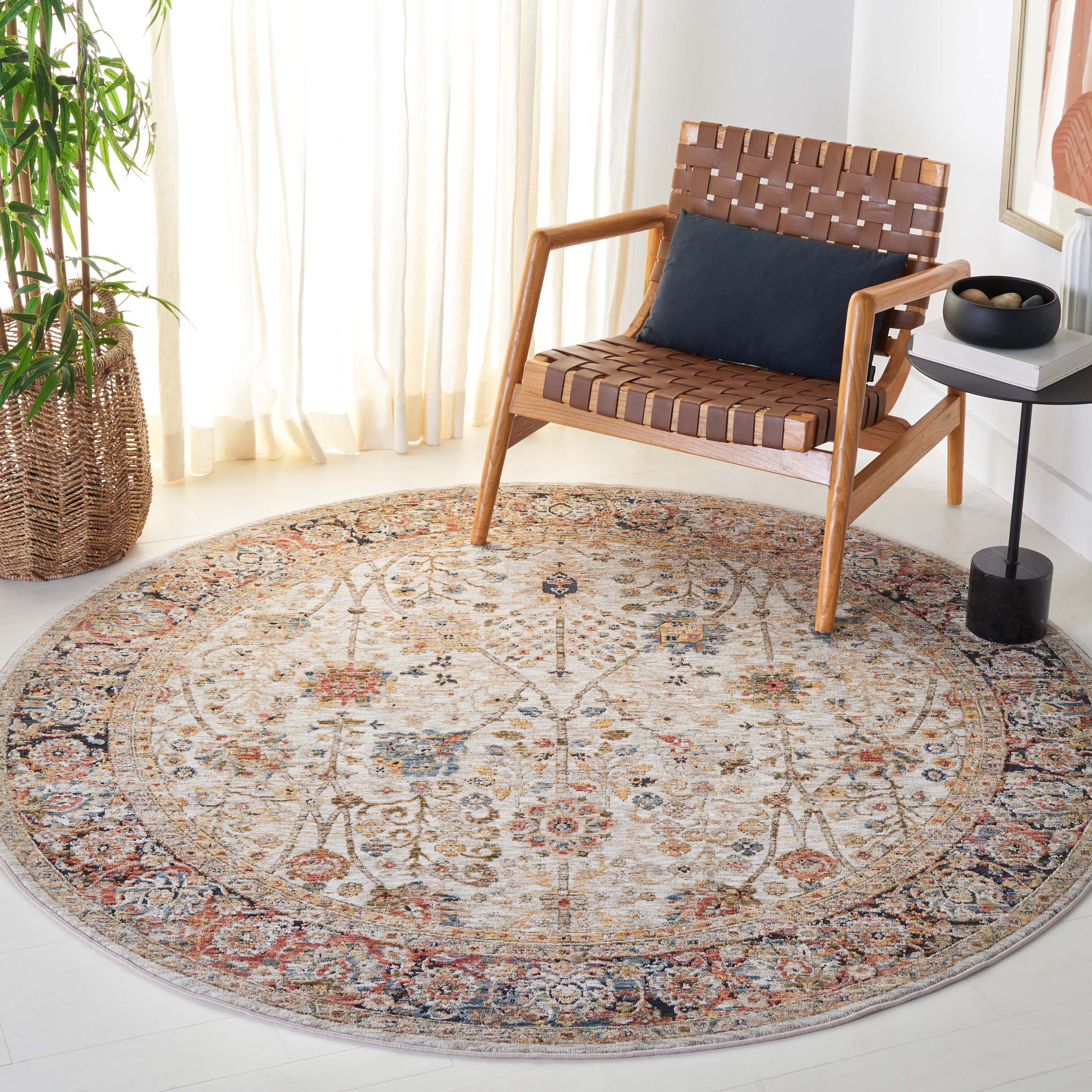 Safavieh Silverado 112 Rug, SVD112 - Ivory / Rust