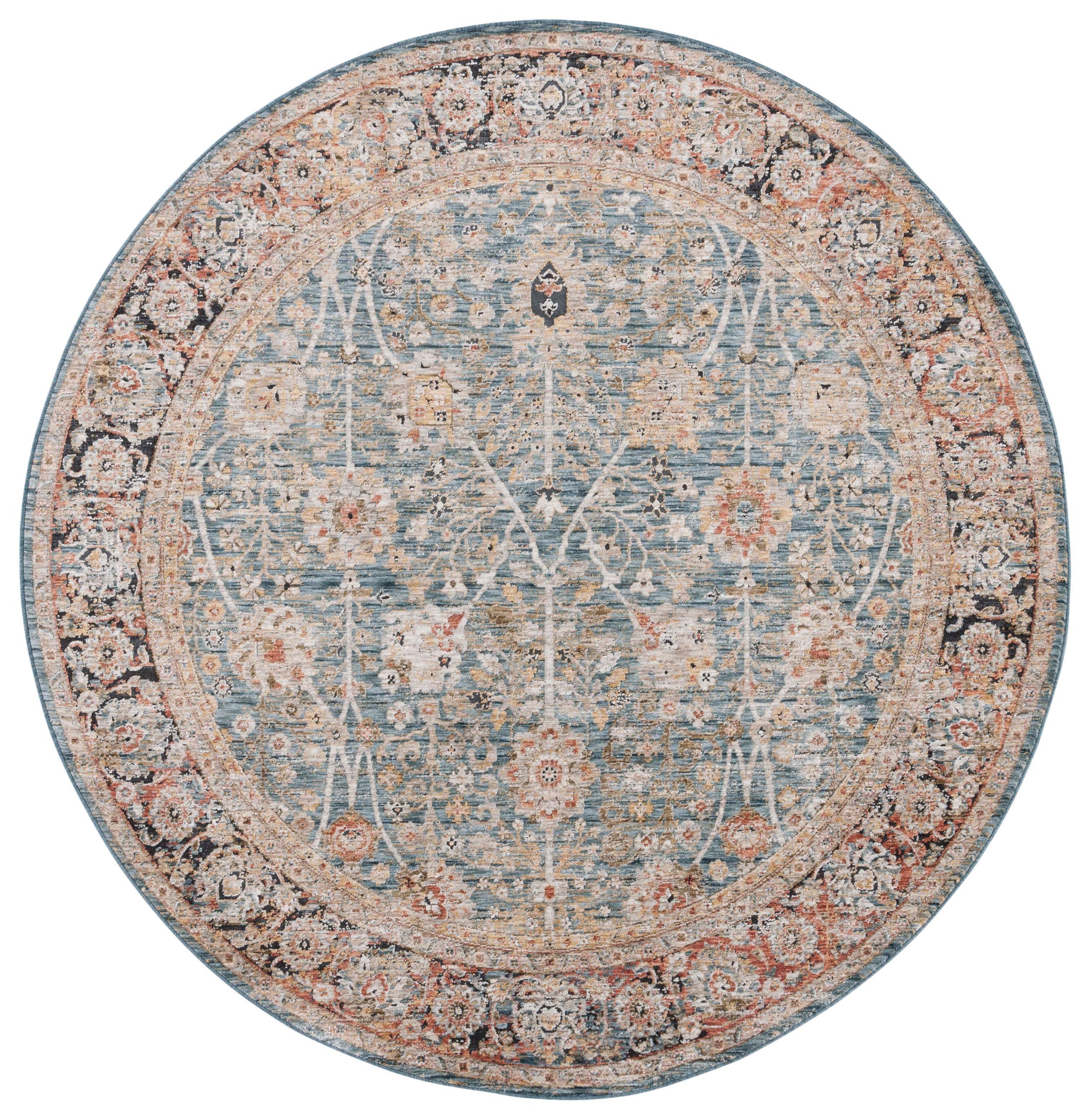 Safavieh Silverado 112 Rug, SVD112 - Blue / Rust