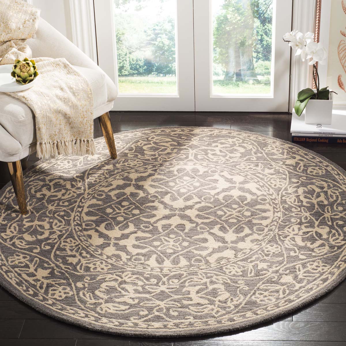 Safavieh Suzani 101 Rug, SZN101 - Grey / Beige