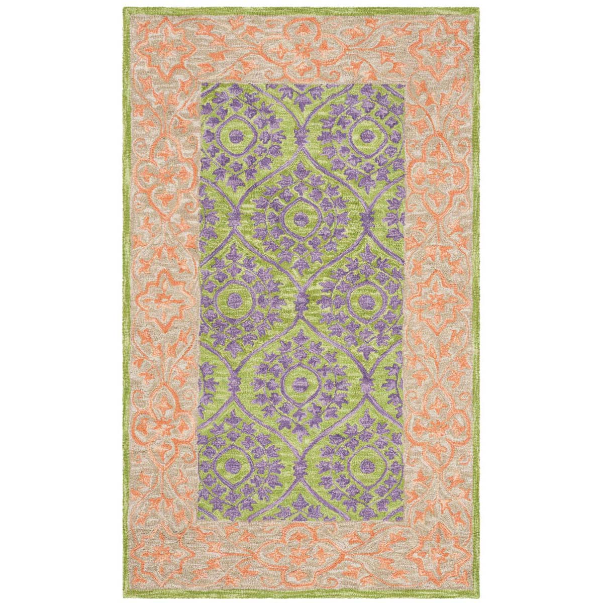 Safavieh Suzani 102 Rug, SZN102 - Green / Violet