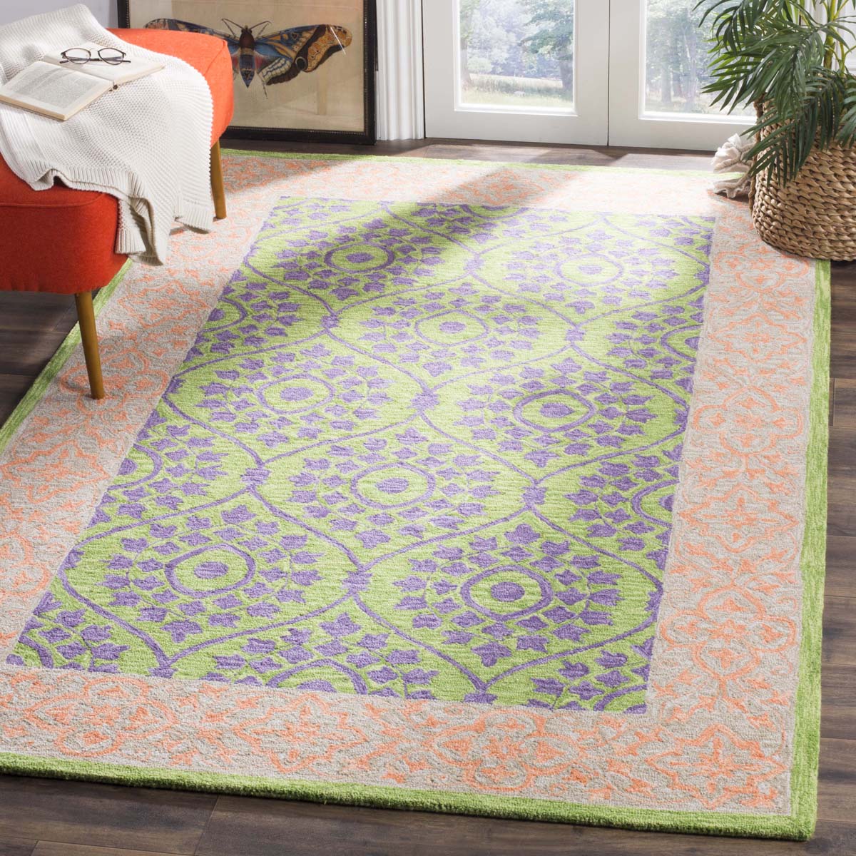 Safavieh Suzani 102 Rug, SZN102 - Green / Violet