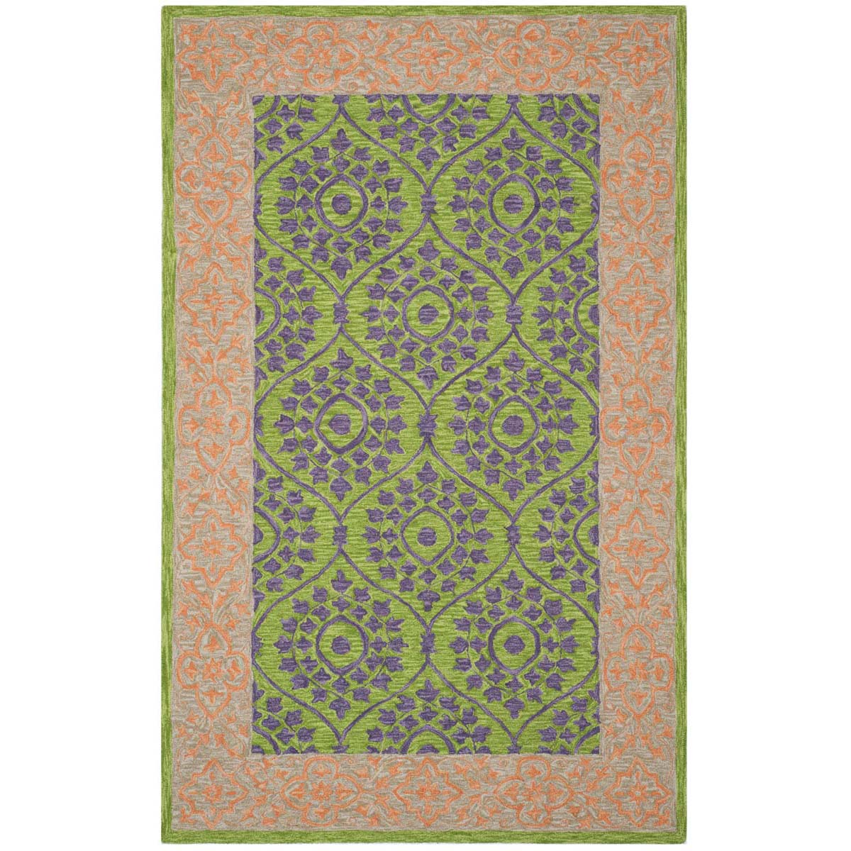 Safavieh Suzani 102 Rug, SZN102 - Green / Violet