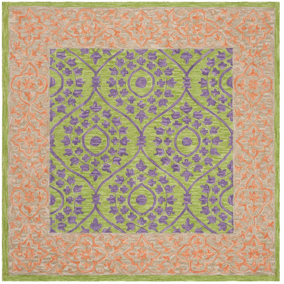 Safavieh Suzani 102 Rug, SZN102 - Green / Violet