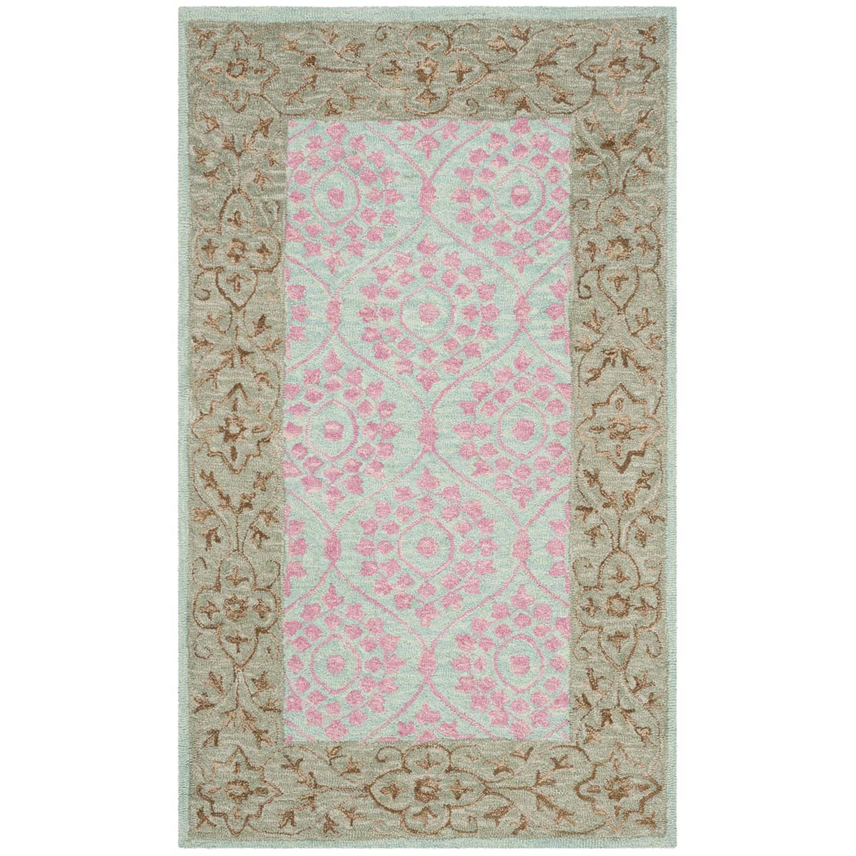 Safavieh Suzani 103 Rug, SZN103 - Taupe / Pink