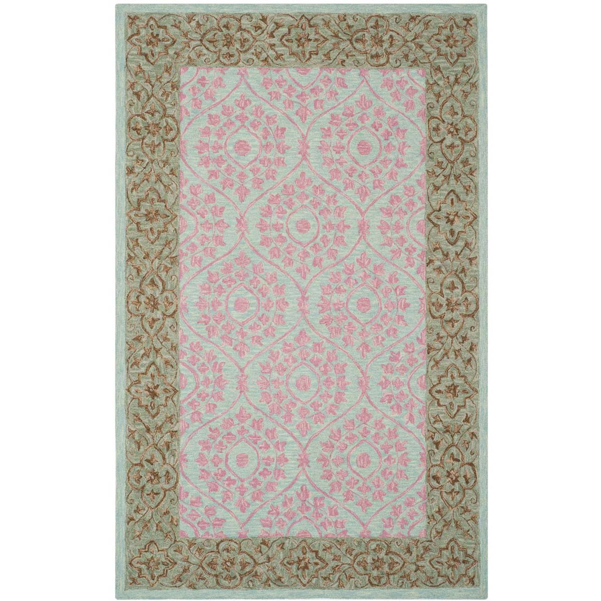 Safavieh Suzani 103 Rug, SZN103 - Taupe / Pink