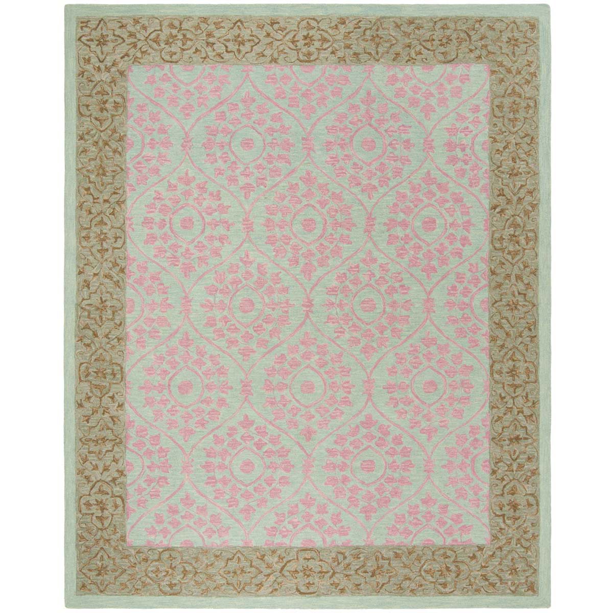 Safavieh Suzani 103 Rug, SZN103 - Taupe / Pink