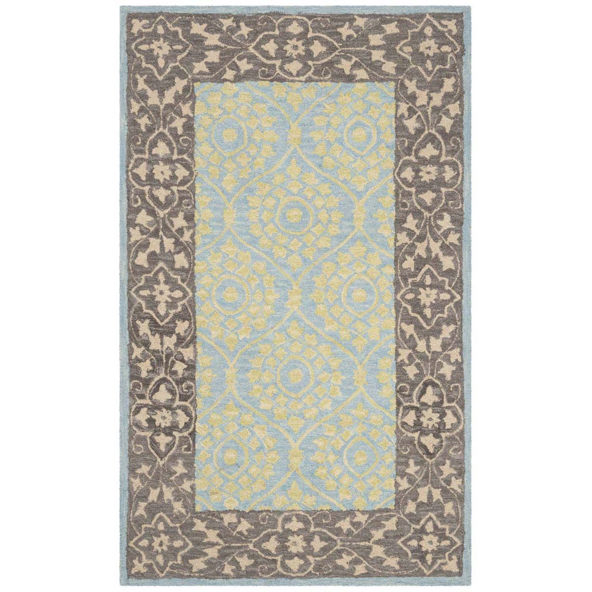 Safavieh Suzani 104 Rug, SZN104 - Chocolate / Yellow