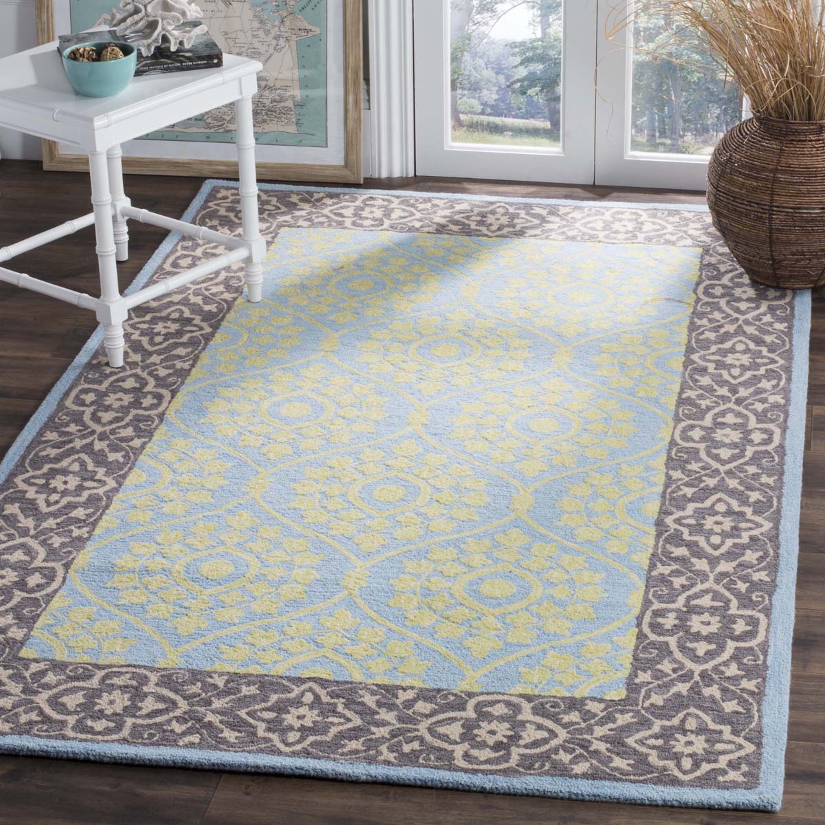 Safavieh Suzani 104 Rug, SZN104 - Chocolate / Yellow