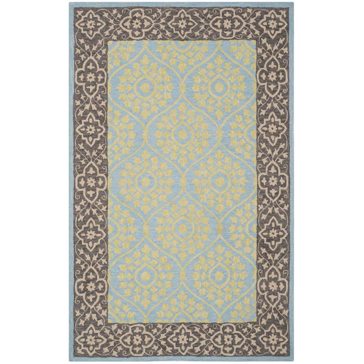 Safavieh Suzani 104 Rug, SZN104 - Chocolate / Yellow