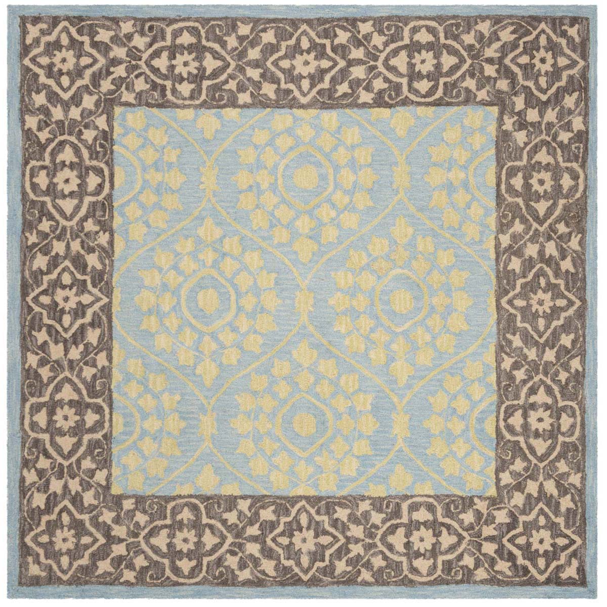 Safavieh Suzani 104 Rug, SZN104 - Chocolate / Yellow