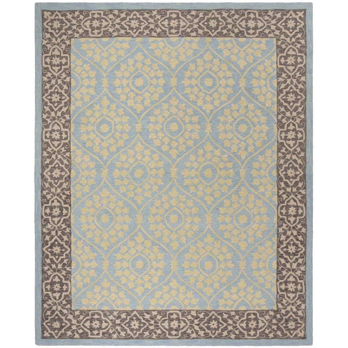 Safavieh Suzani 104 Rug, SZN104 - Chocolate / Yellow