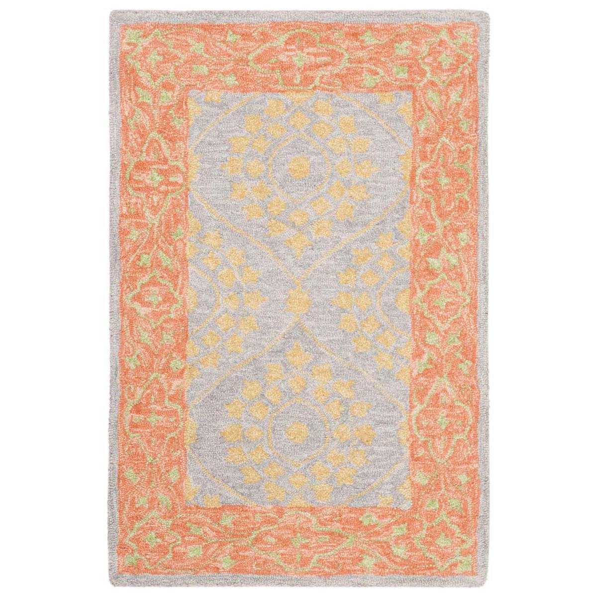 Safavieh Suzani 105 Rug, SZN105 - Orange / Silver