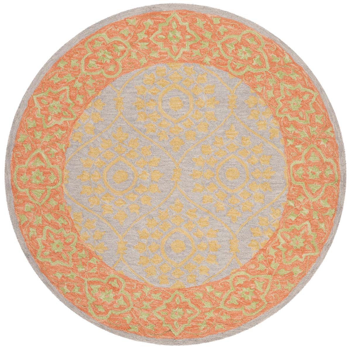 Safavieh Suzani 105 Rug, SZN105 - Orange / Silver