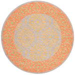 Safavieh Suzani 105 Rug, SZN105 - Orange / Silver