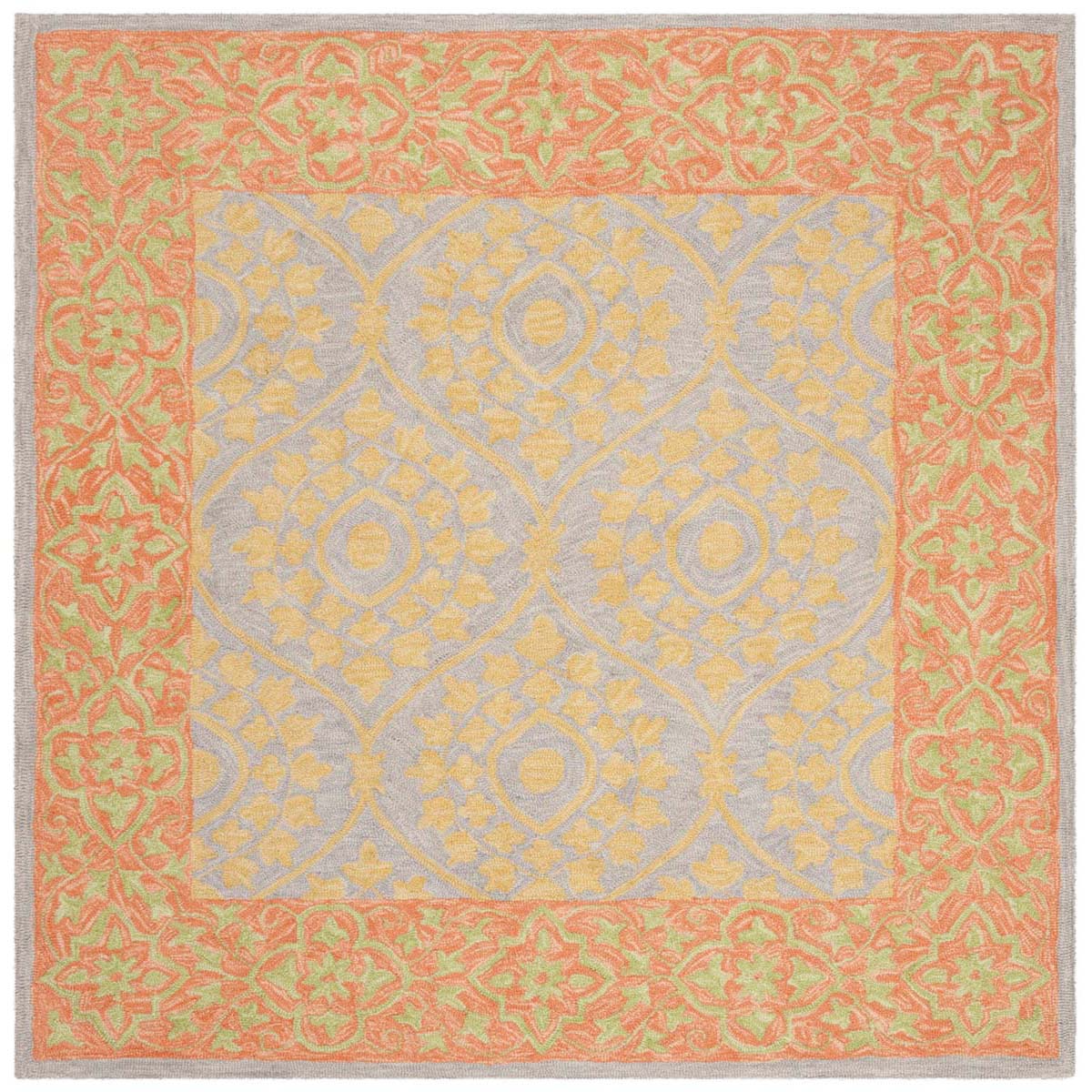 Safavieh Suzani 105 Rug, SZN105 - Orange / Silver