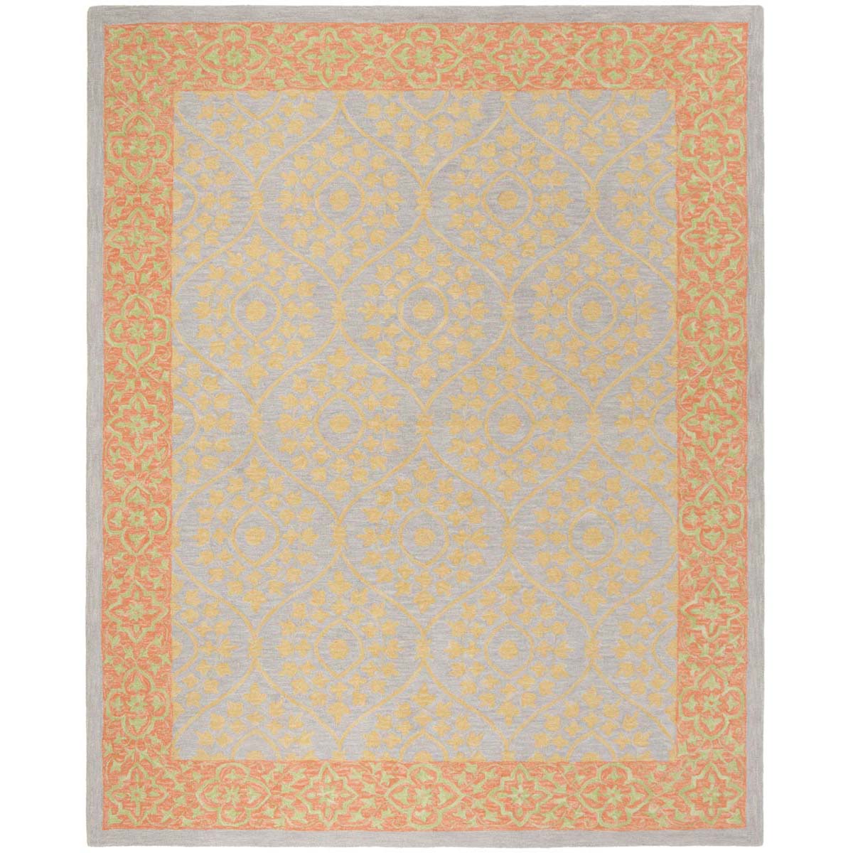 Safavieh Suzani 105 Rug, SZN105 - Orange / Silver