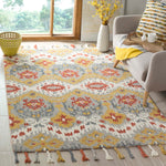 Safavieh Suzani 202 Rug, SZN202 - Grey / Gold