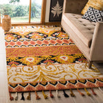 Safavieh Suzani 203 Rug, SZN203 - Rust / Gold