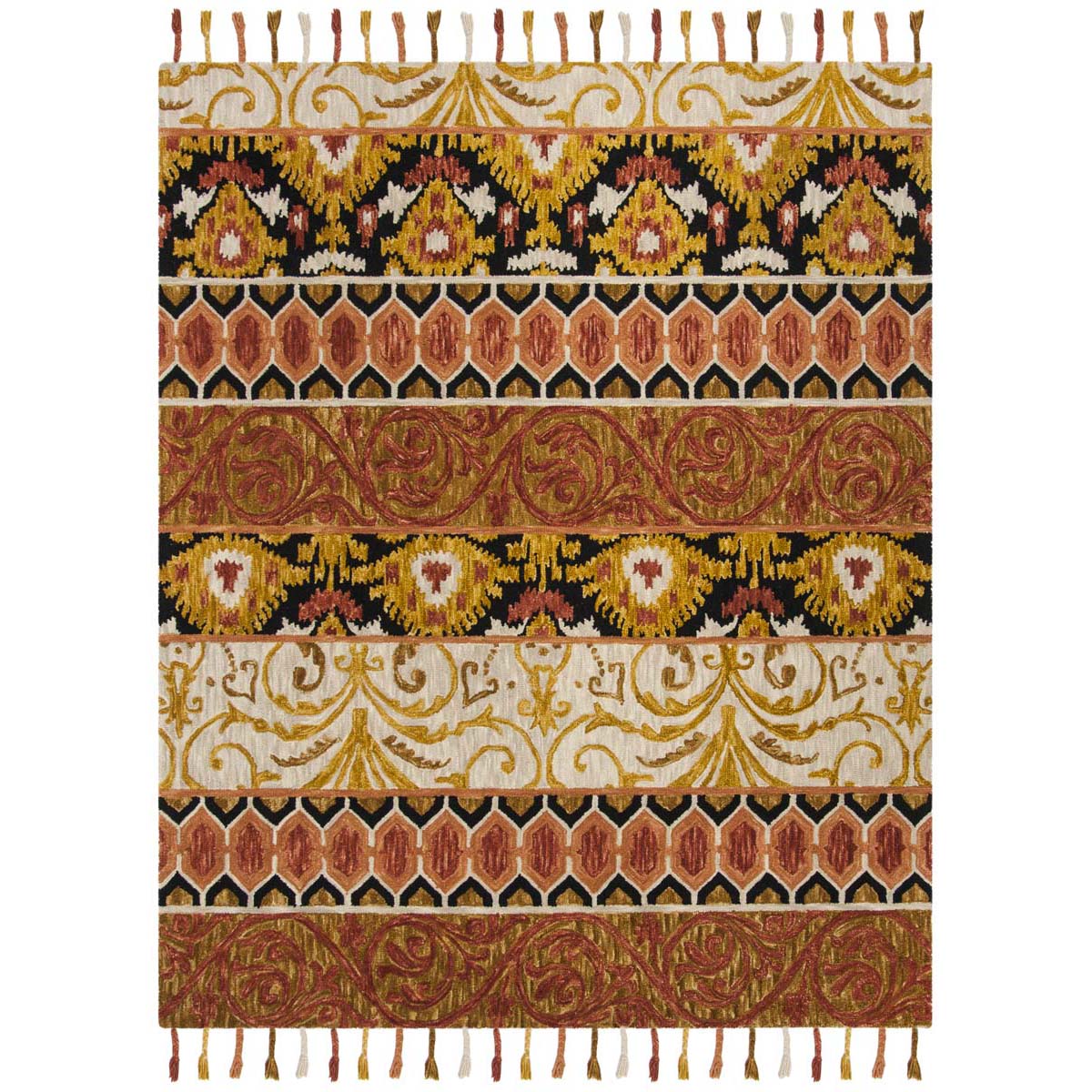 Safavieh Suzani 203 Rug, SZN203 - Rust / Gold