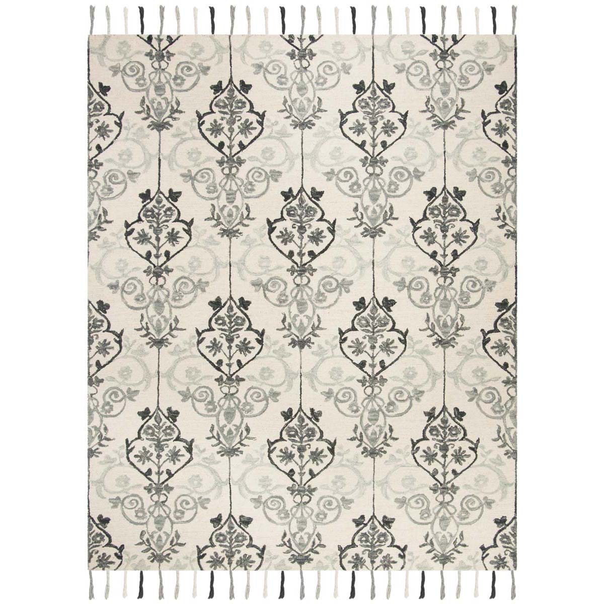 Safavieh Suzani 204 Rug, SZN204 - Ivory / Grey